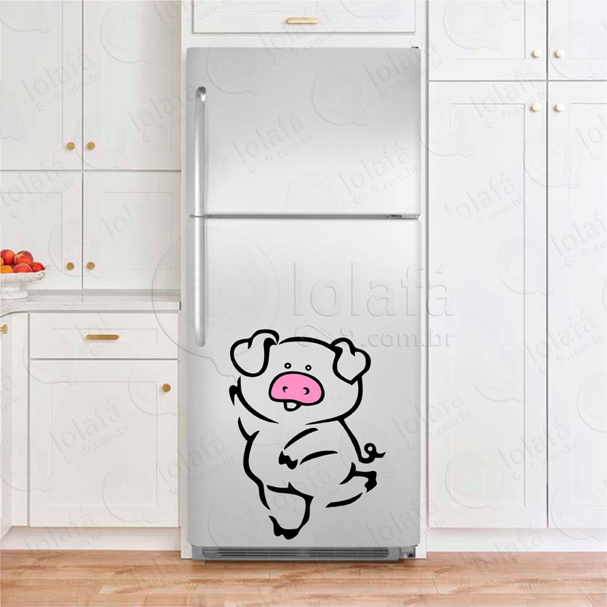 Porco Adesivos Geladeiras Mod:19