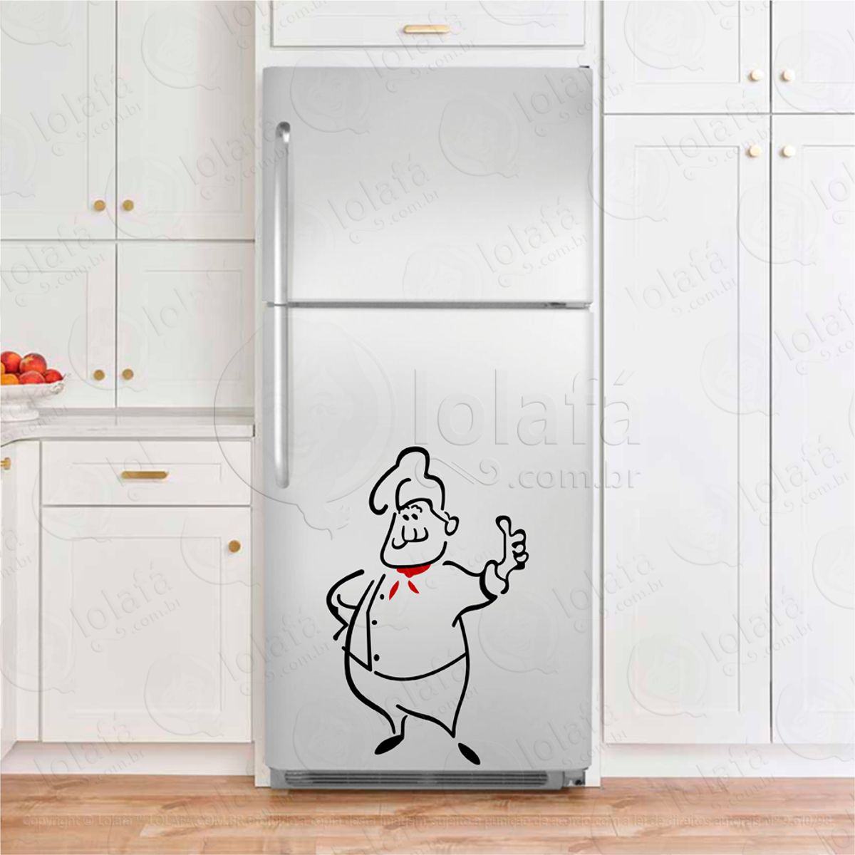 Cozinheiro Adesivos De Geladeiras Mod:36