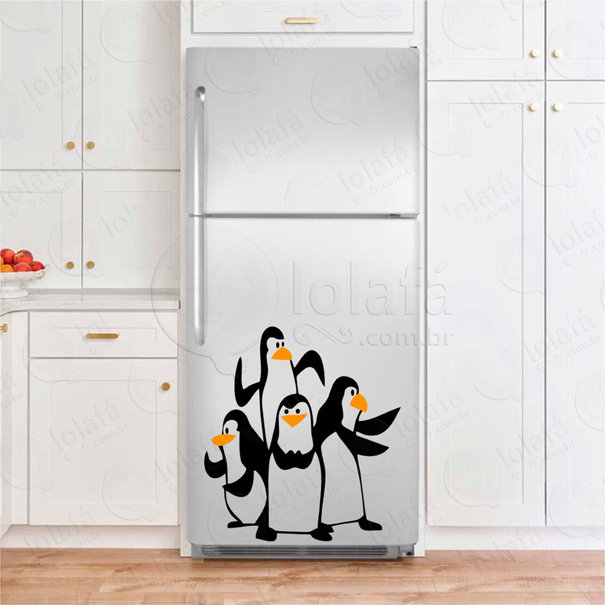 Pinguins Adesivos Geladeira Mod:38