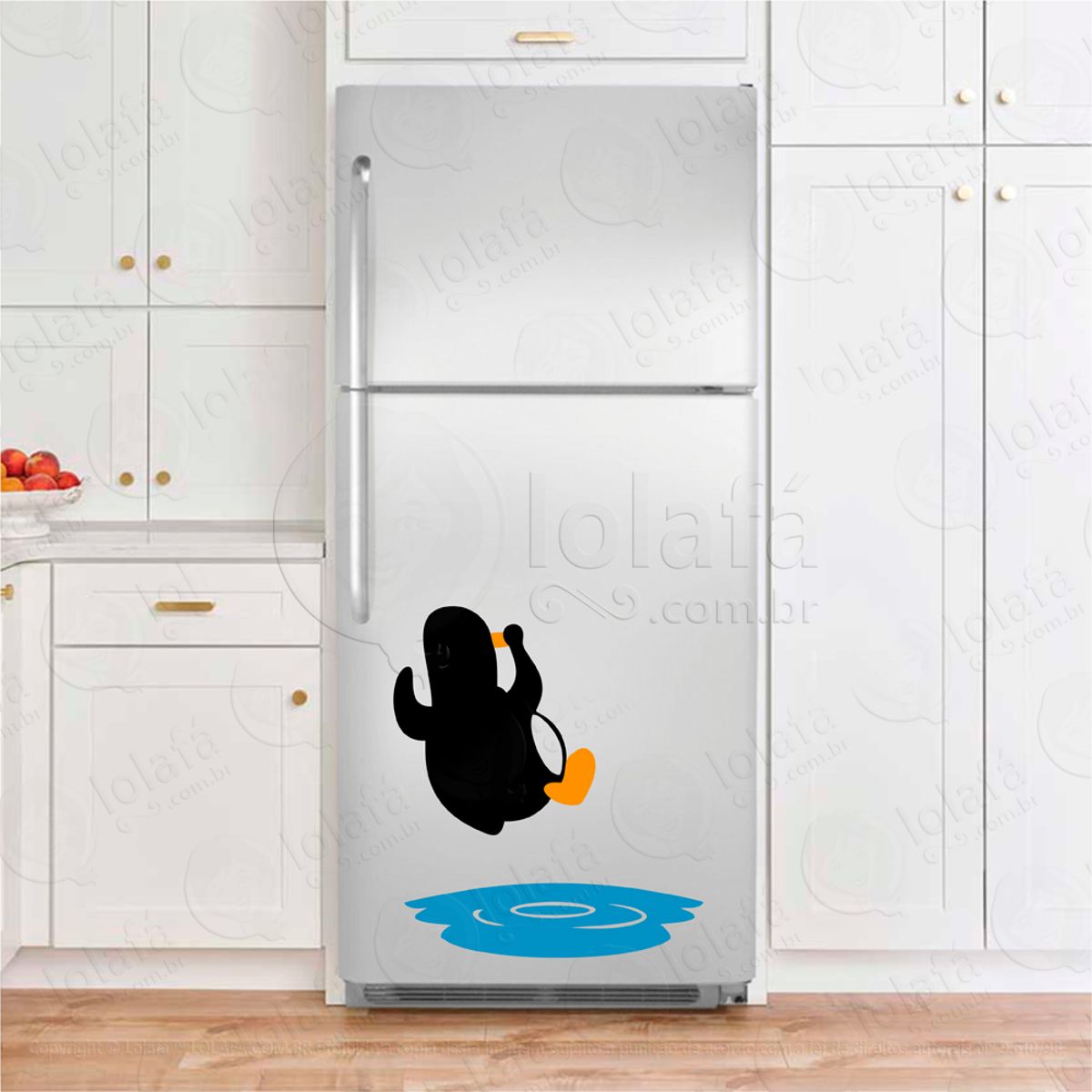 Pinguim Adesivo De Geladeira Mod:44