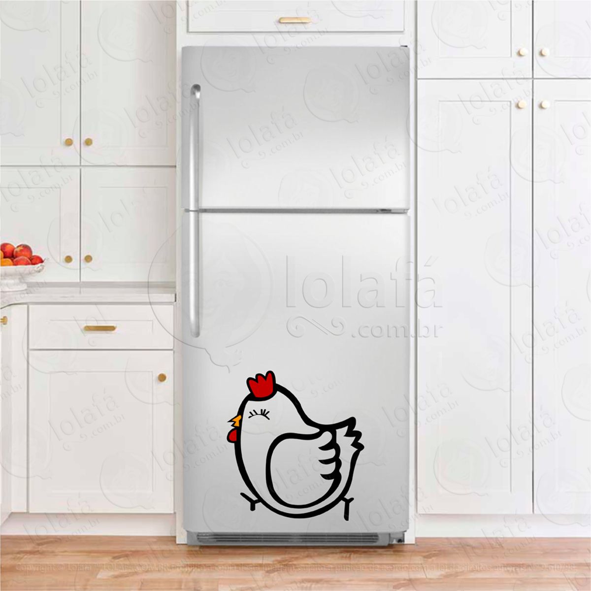 Galinha Adesivo Geladeira Mod:47