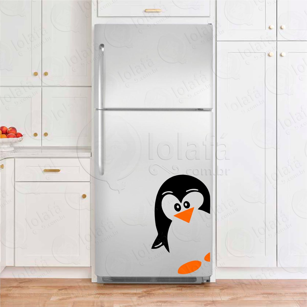 Pinguim Adesivo De Geladeira Mod:64