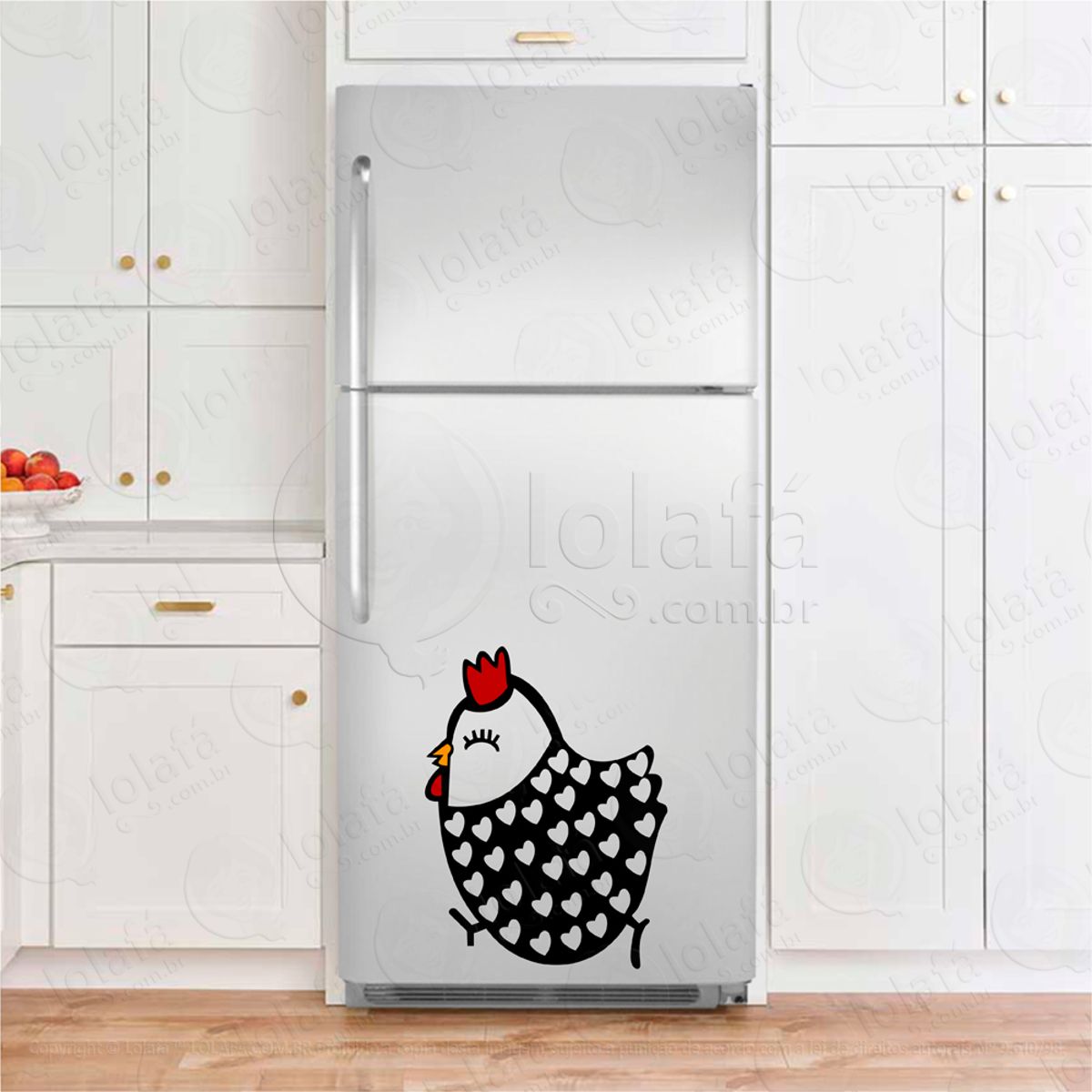 Galinha Adesivos Geladeiras Mod:69