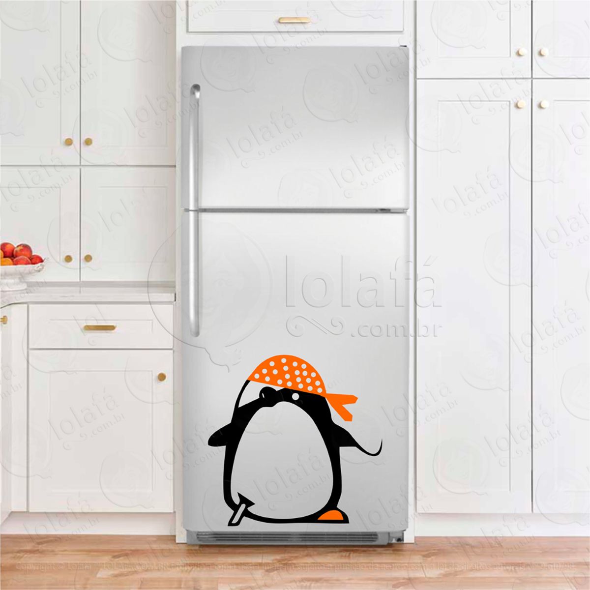 Pinguim Pirata Adesivos De Geladeiras Mod:76