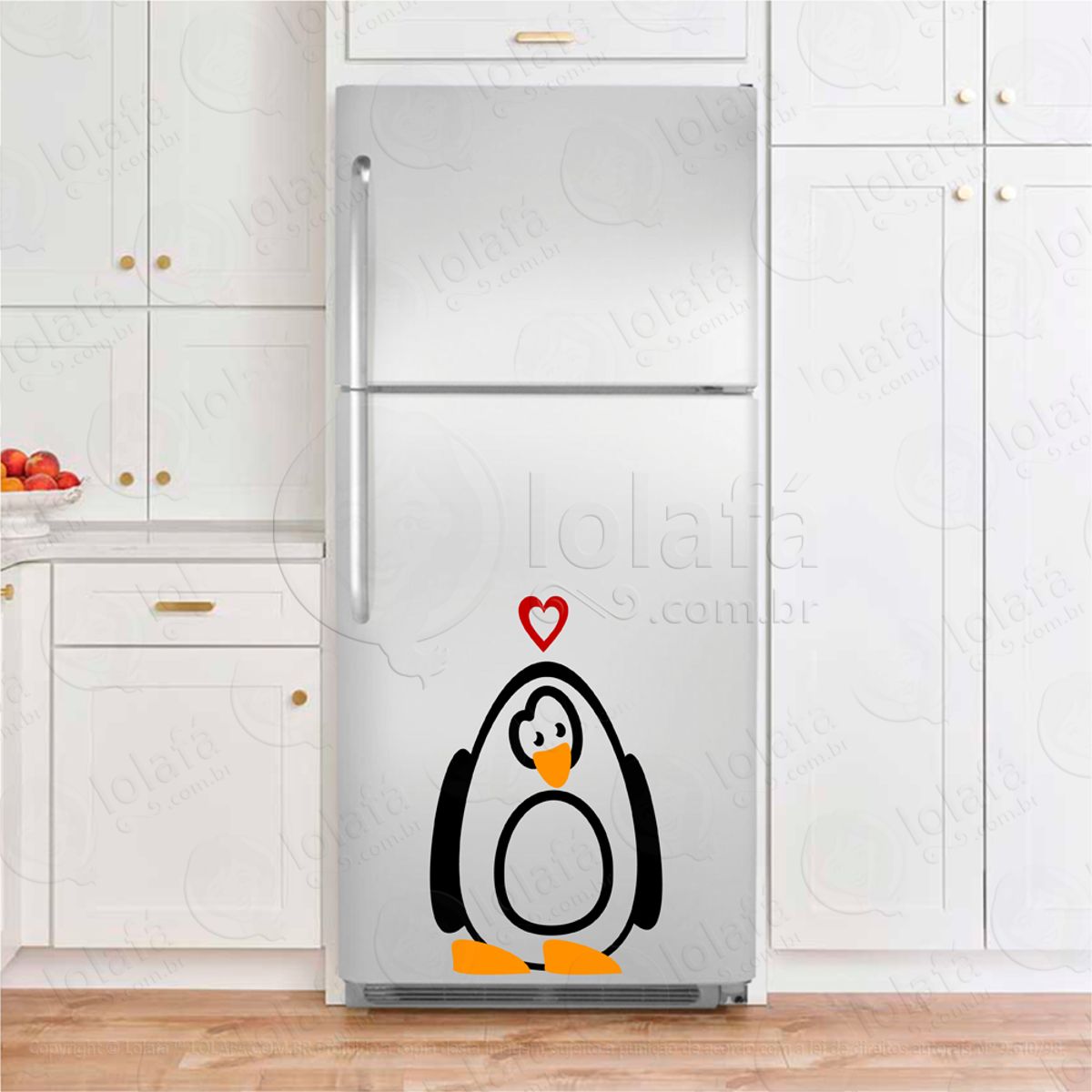 Pinguim Adesivo Para Geladeira Mod:80
