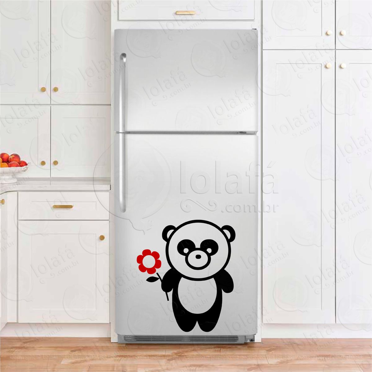 Urso Panda Adesivo De Geladeira Mod:84