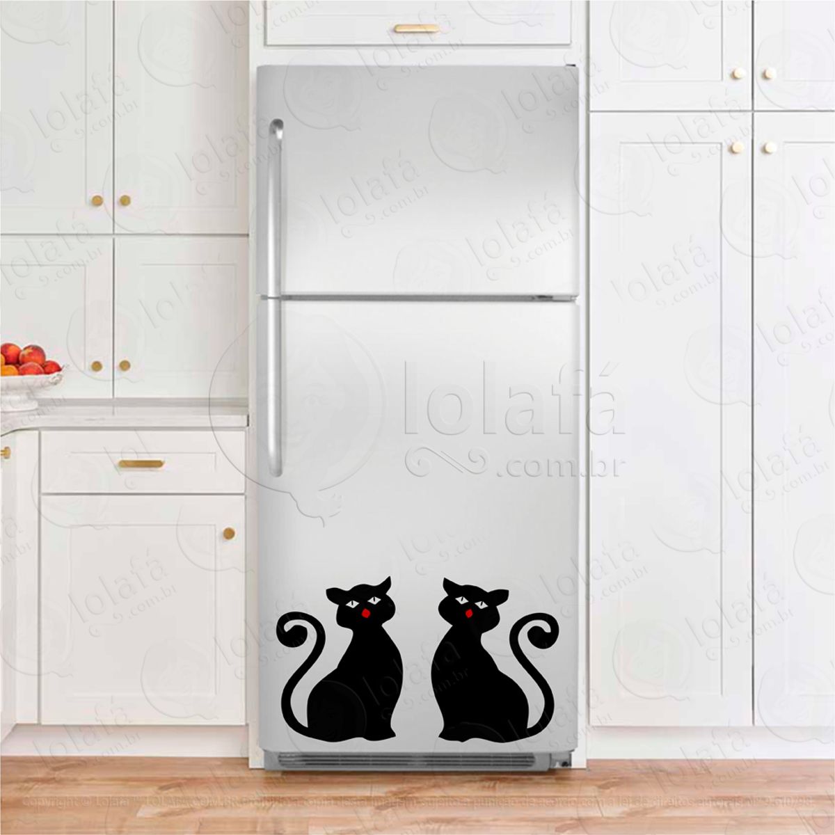 Gatos Adesivo Geladeira Mod:87