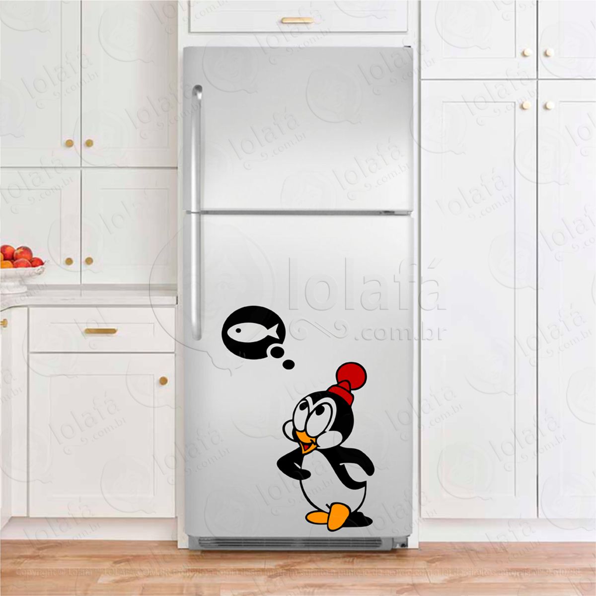 Pinguim Adesivo De Geladeira Mod:94