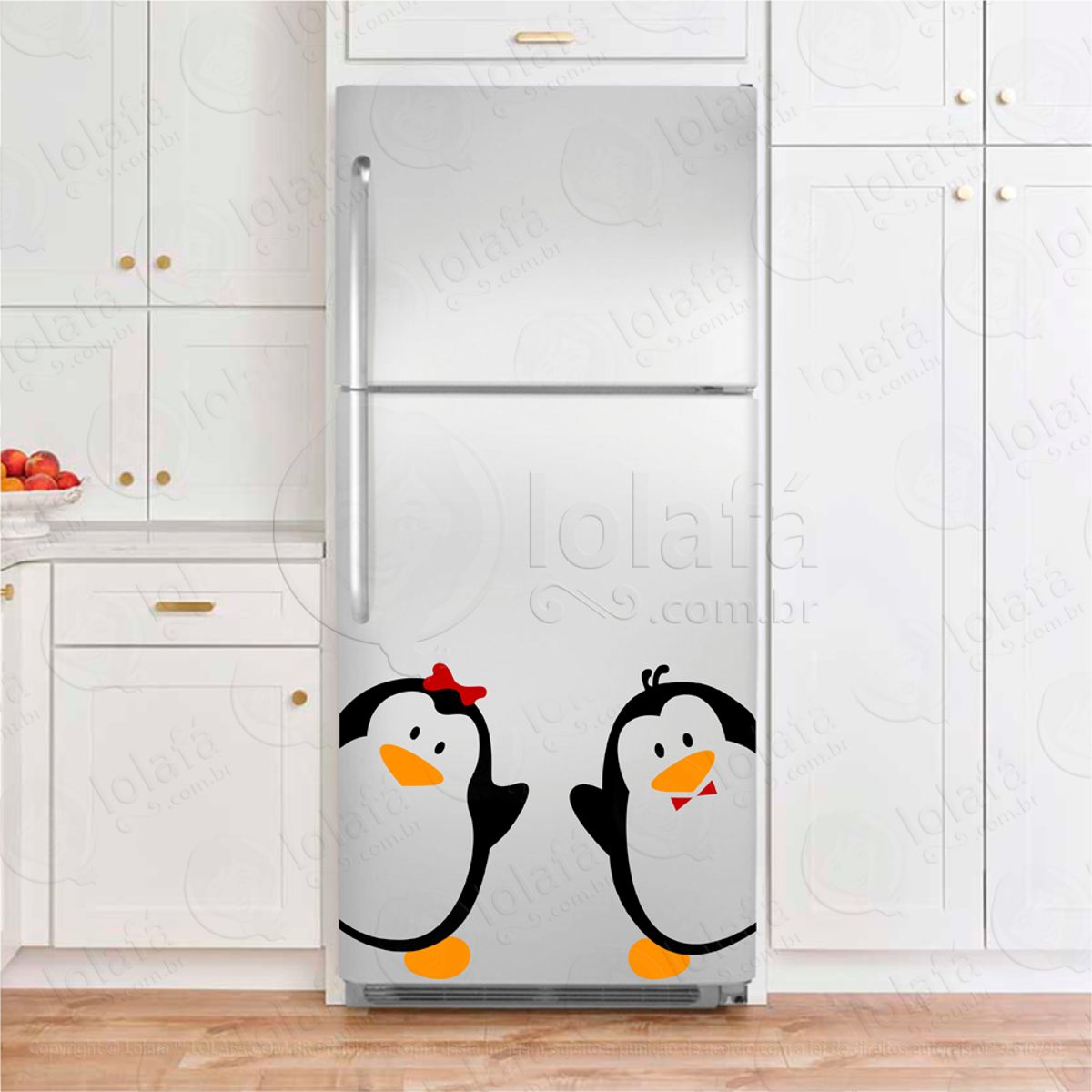 Pinguins Adesivo Para Geladeira Mod:100