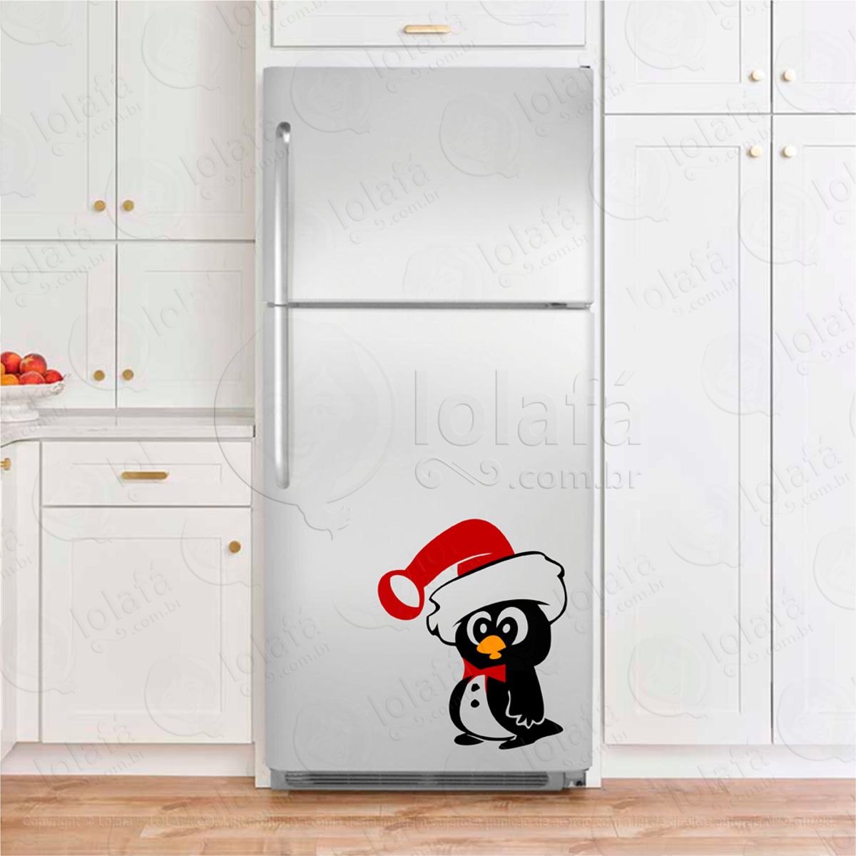 Pinguim de Natal Adesivos Geladeira Mod:108