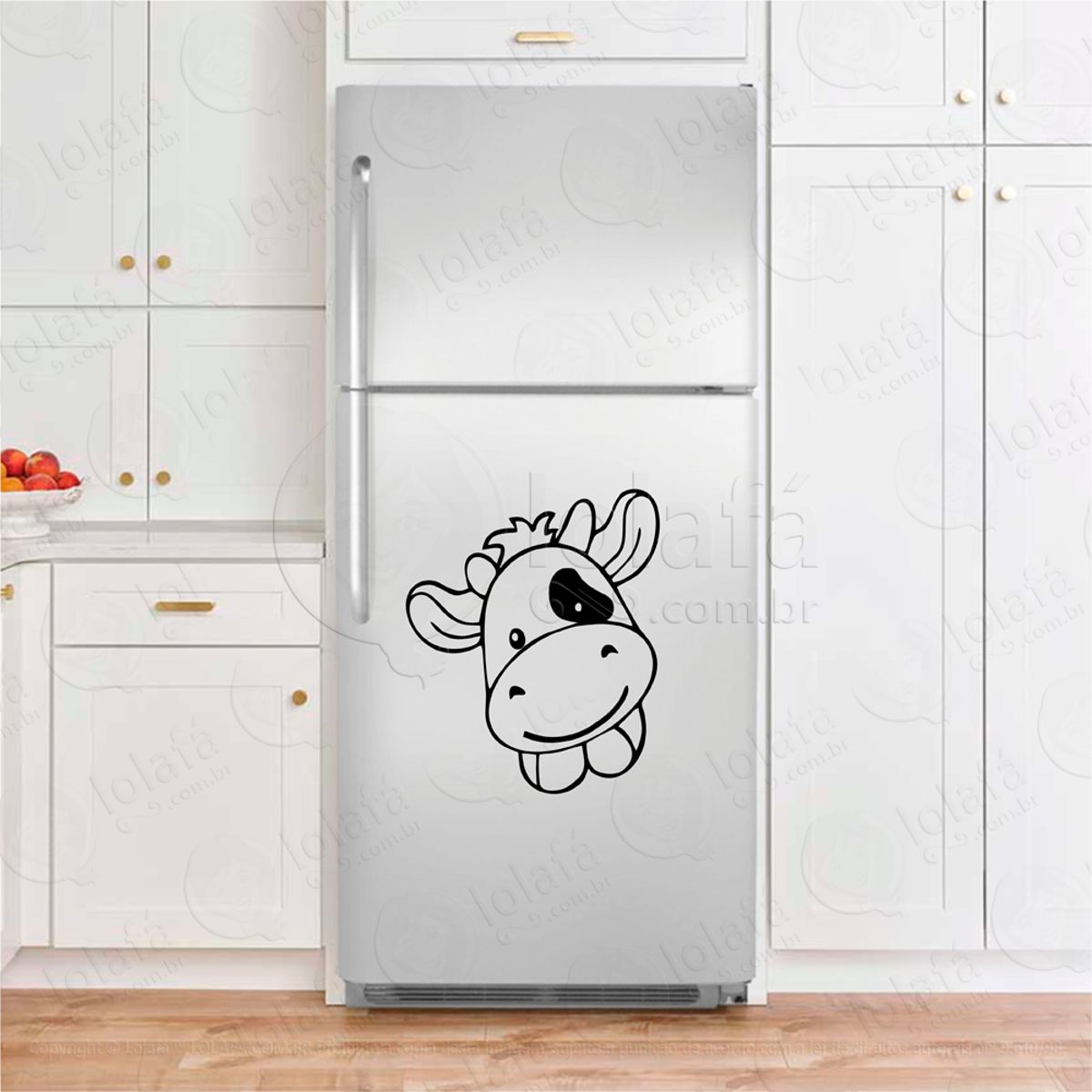 Vaca Adesivo Para Geladeira Mod:110