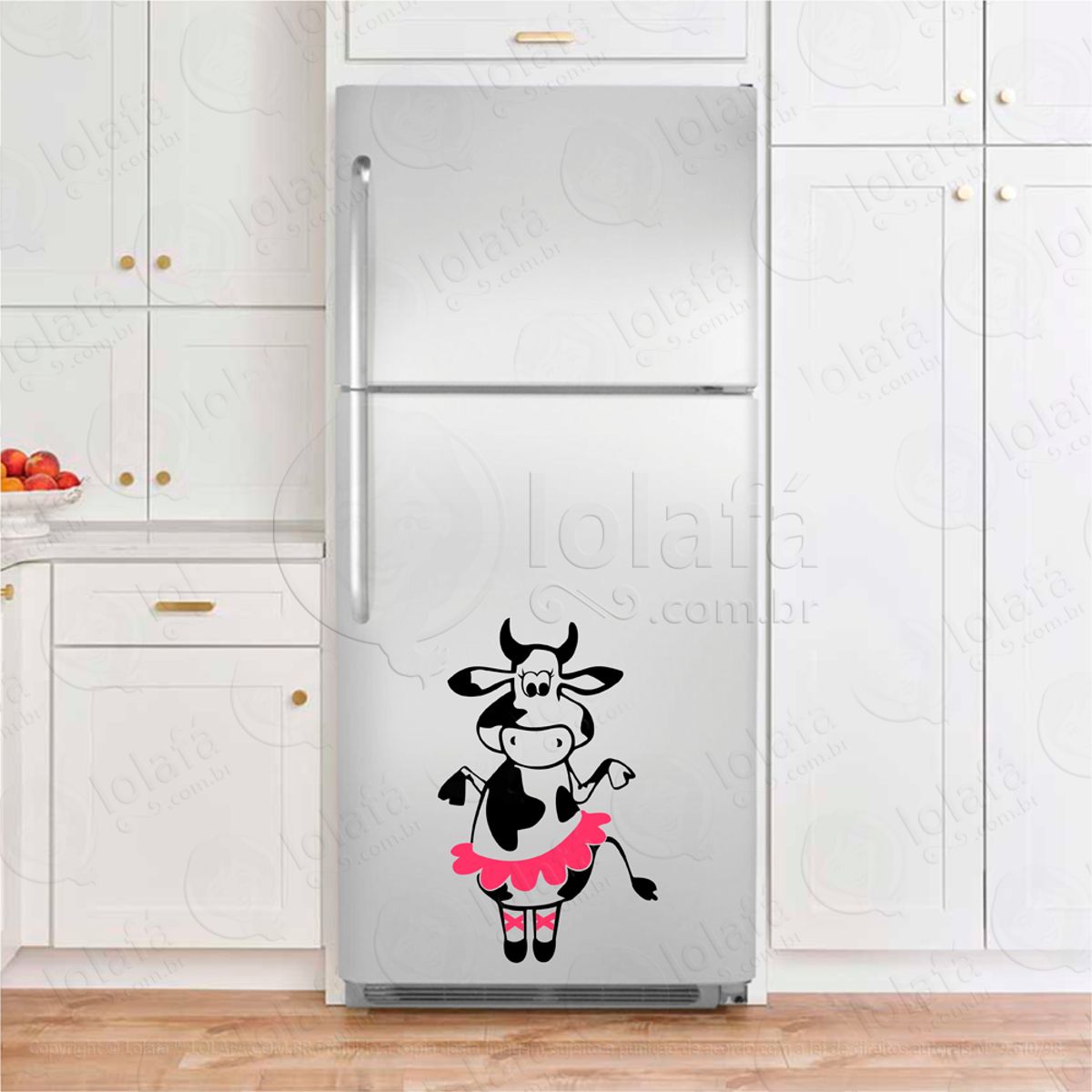Vaca Adesivo Para Geladeiras Mod:111