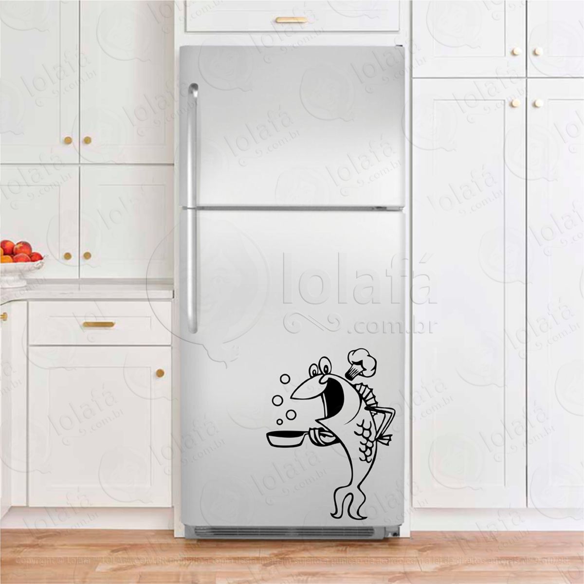 Peixe Cozinheiro Adesivos De Geladeira Mod:125