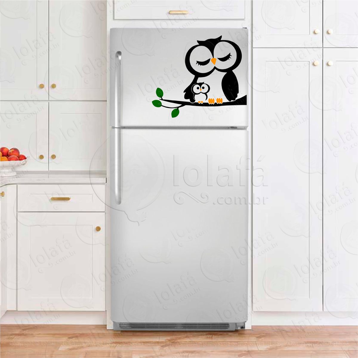Corujas Adesivos De Geladeiras Mod:126