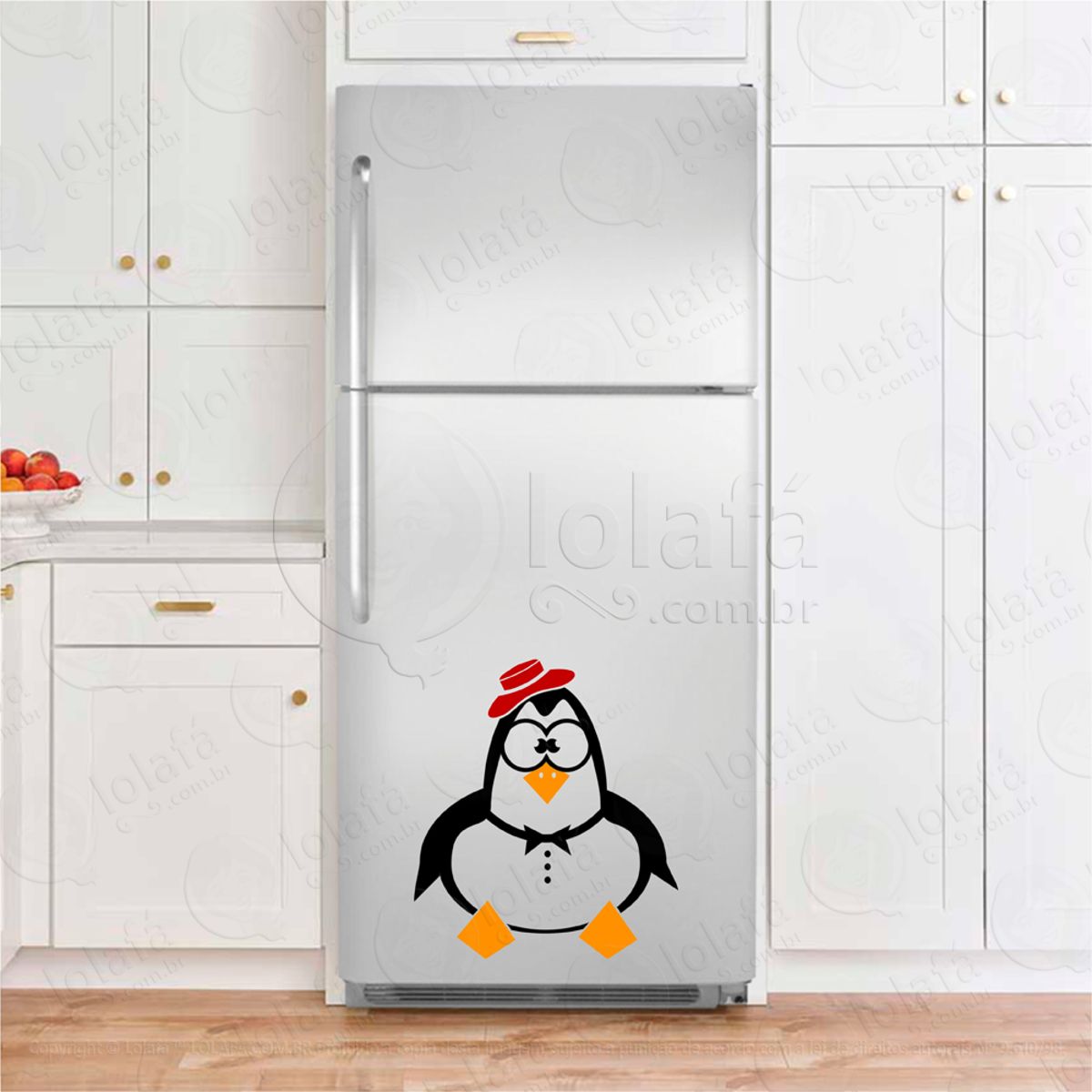 Pinguim Adesivo De Geladeira Mod:134