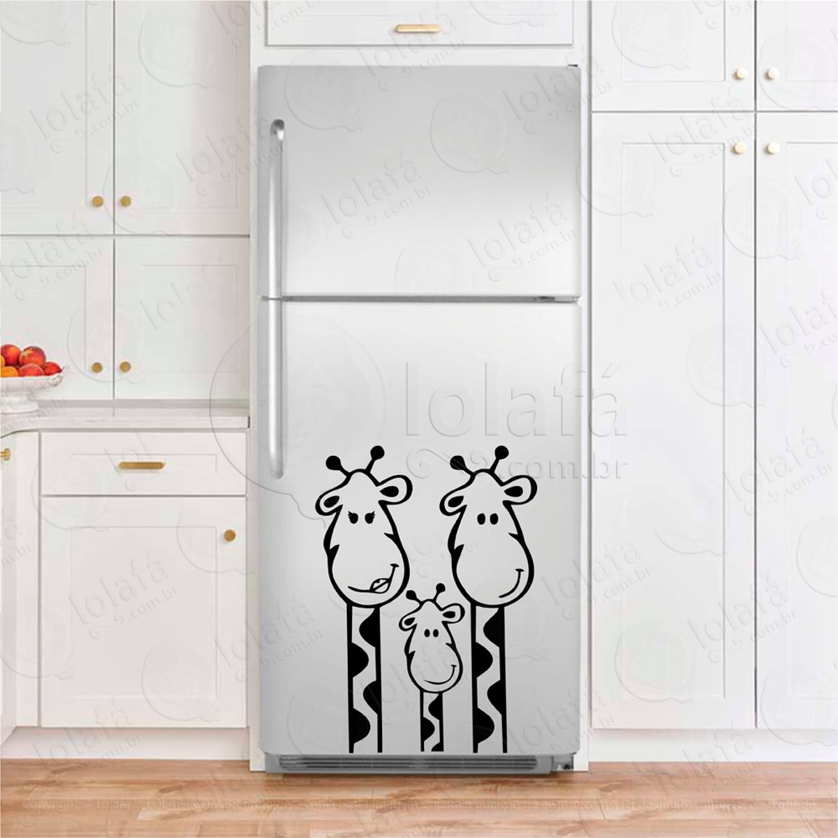 Girafas Família Adesivos Para Geladeiras Mod:143