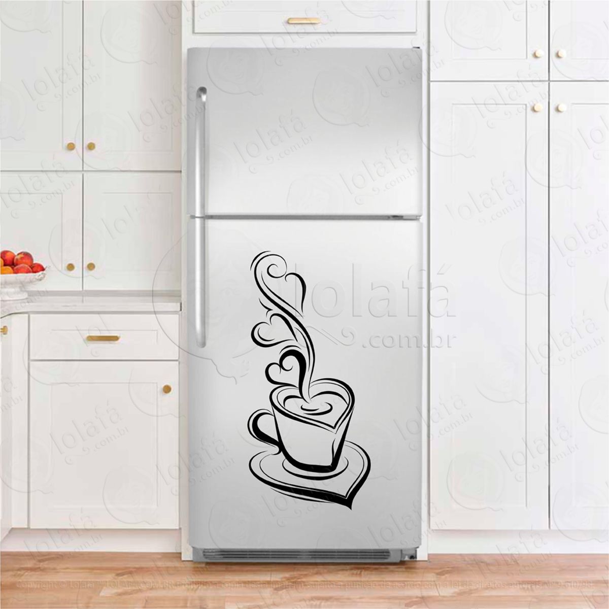 Xicara de Café Adesivo Geladeira Mod:157