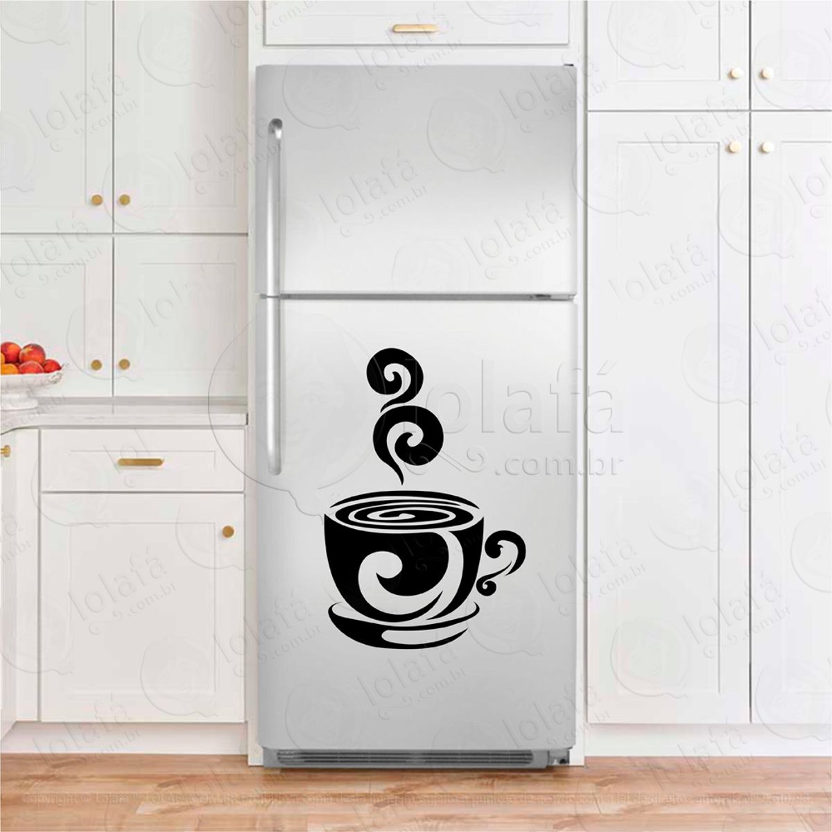 Xicara de Café Adesivos Geladeira Mod:158