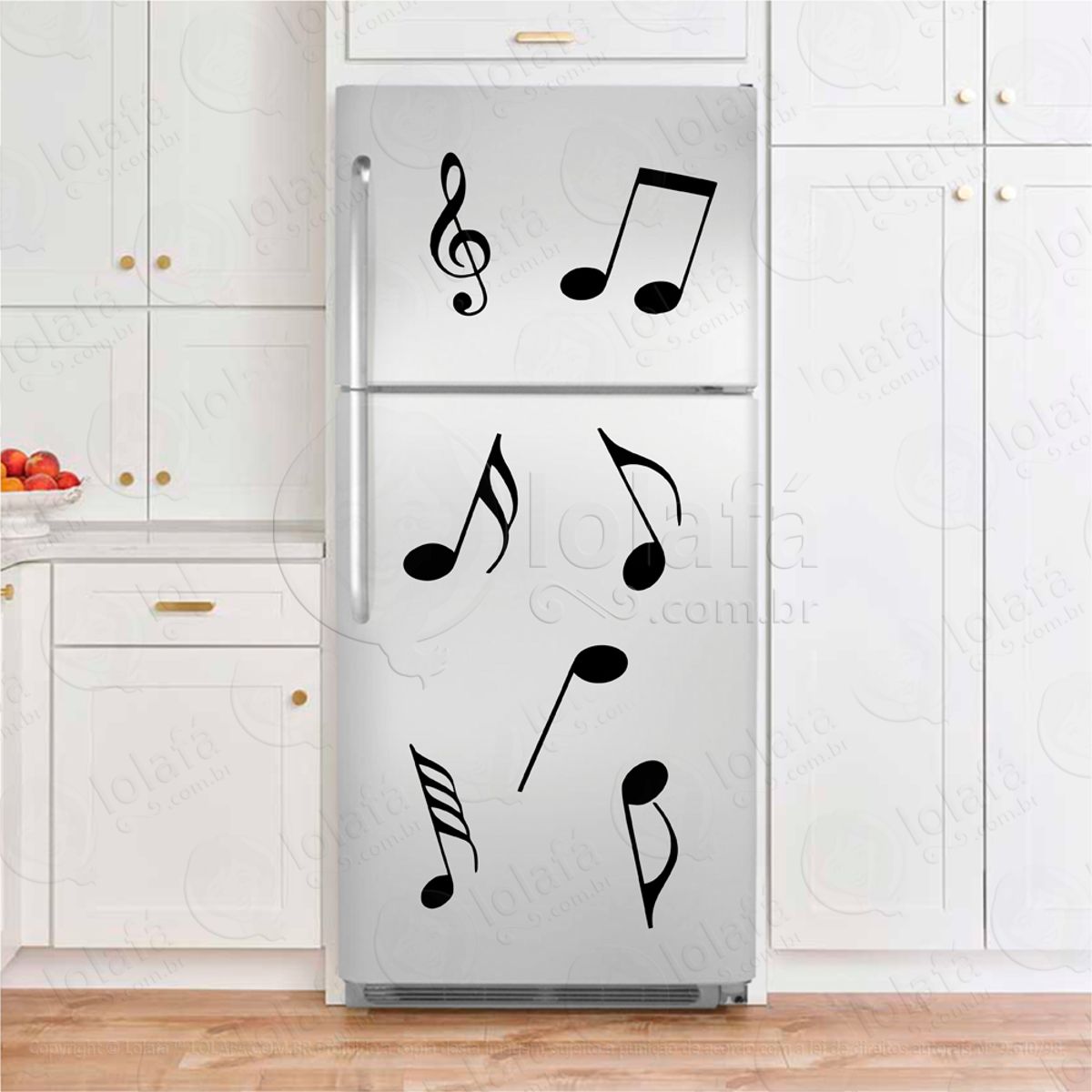 Notas Musicais Adesivos Geladeiras Mod:159
