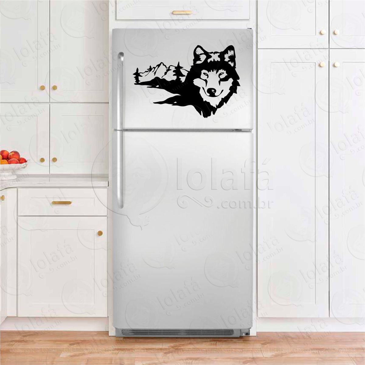 Lobo da Montanha Adesivos De Geladeira Mod:165