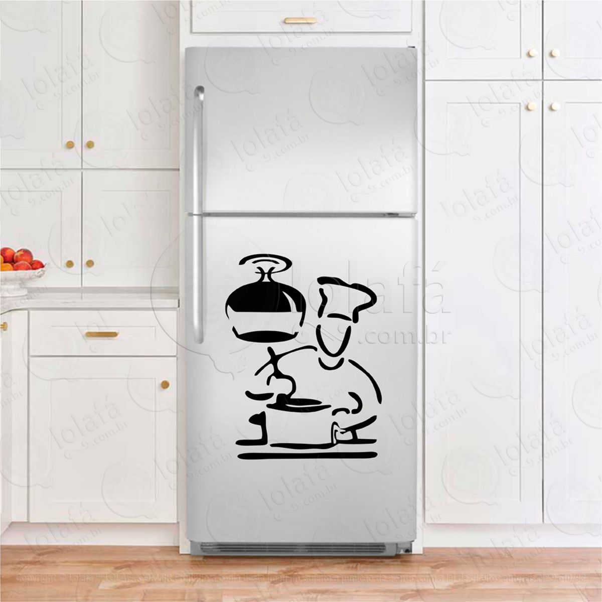 Cozinheiro Adesivos Geladeira Mod:168