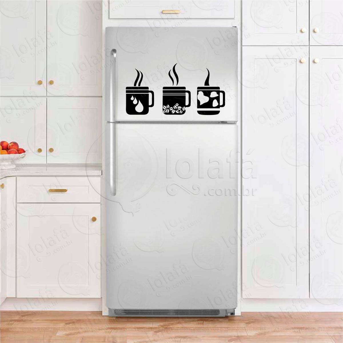 Xicaras de Café Adesivo Para Geladeiras Mod:171