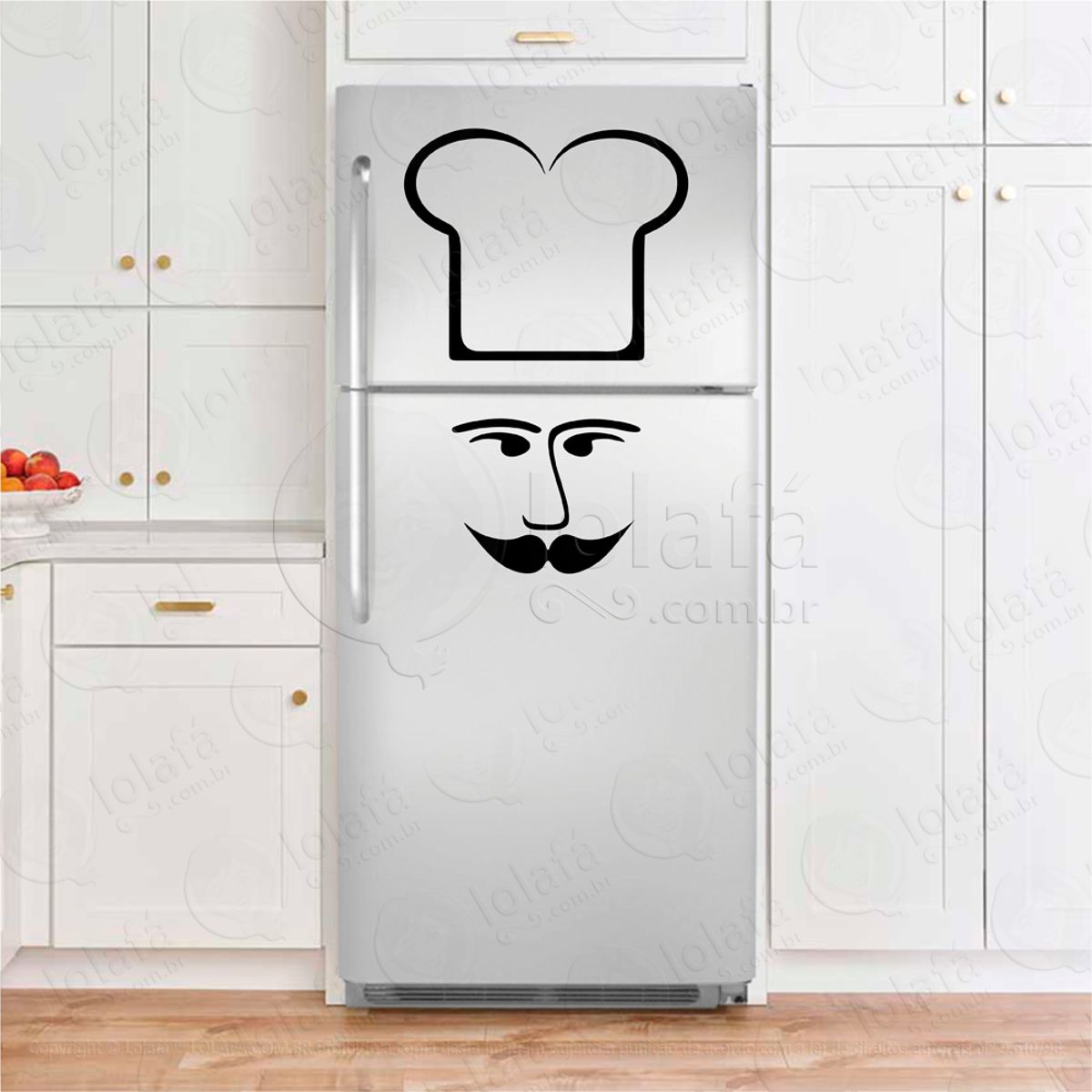 Cozinheiro Adesivos Para Geladeira Mod:172