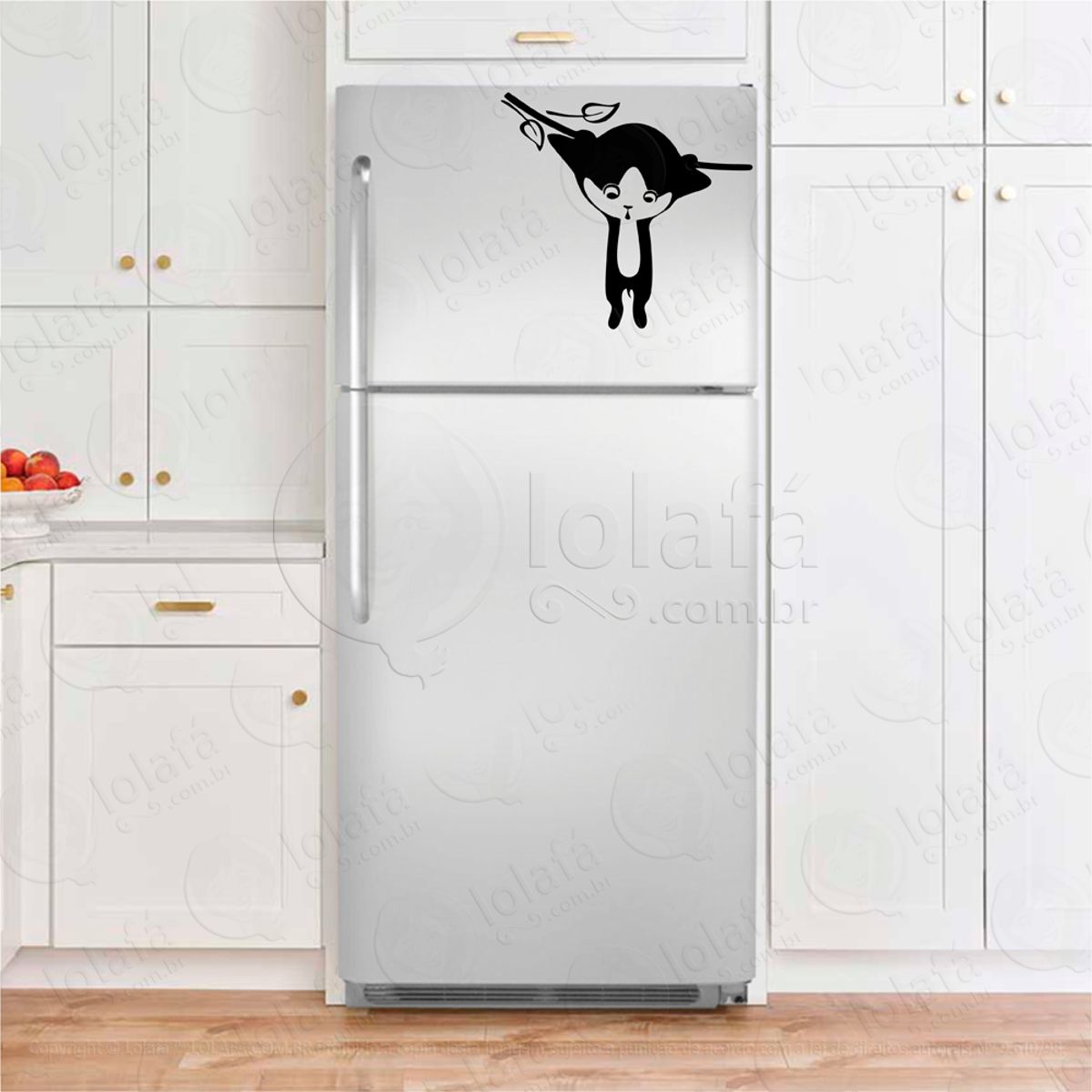 Pendurado no Galho Adesivo Para Geladeira Mod:190