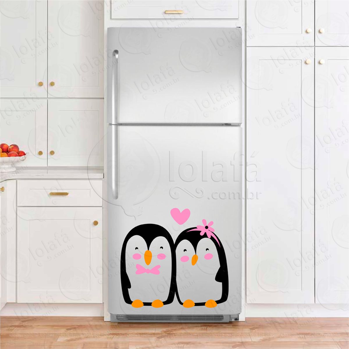 Pinguins Adesivo De Geladeira Mod:224