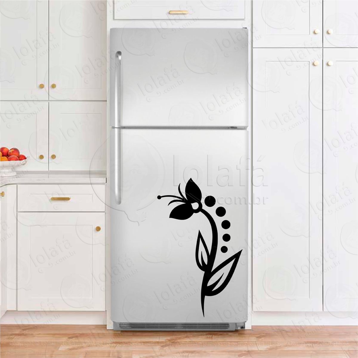 Flor Adesivos Geladeira Mod:258
