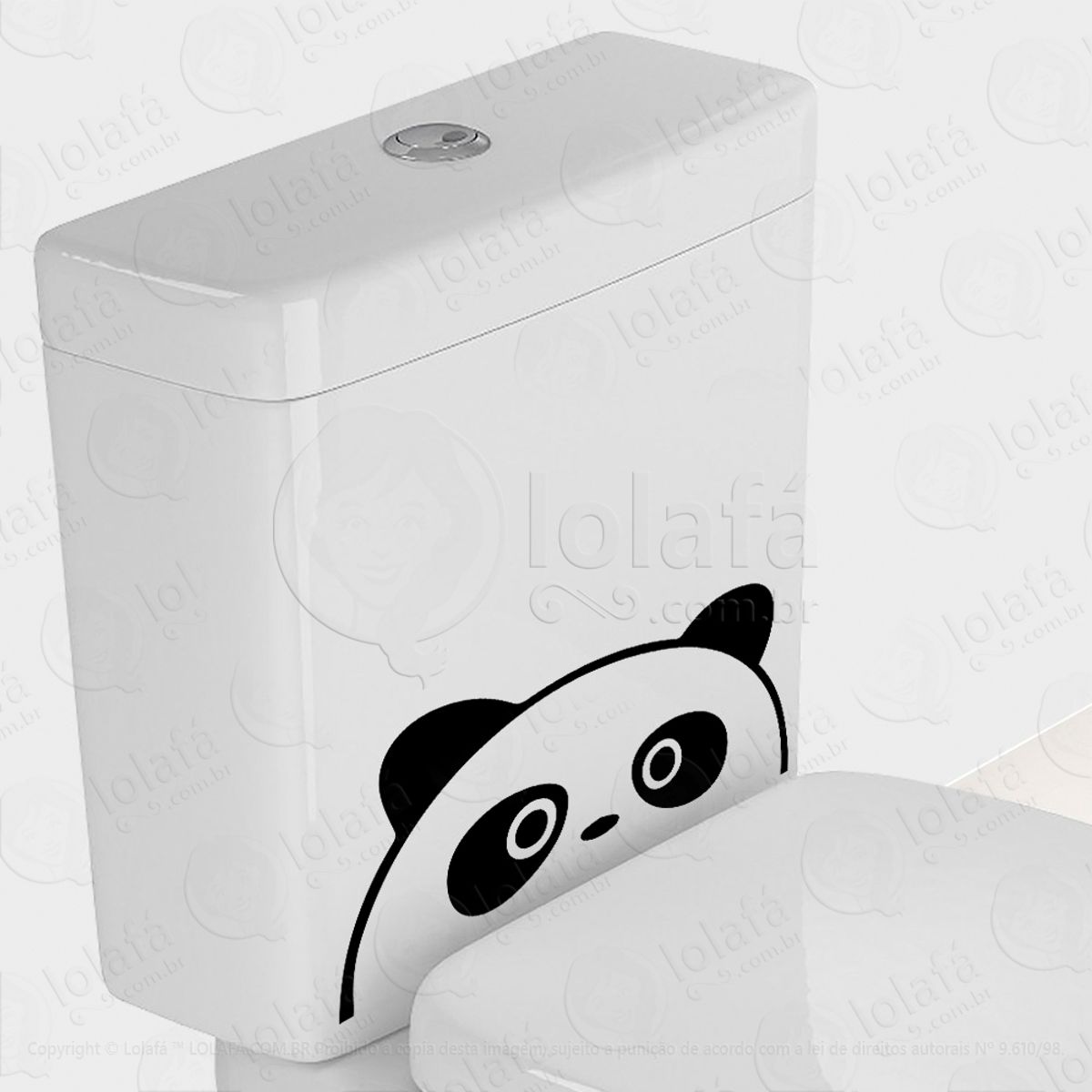 Panda Adesivo para Vaso Sanitário e Privada Mod:5