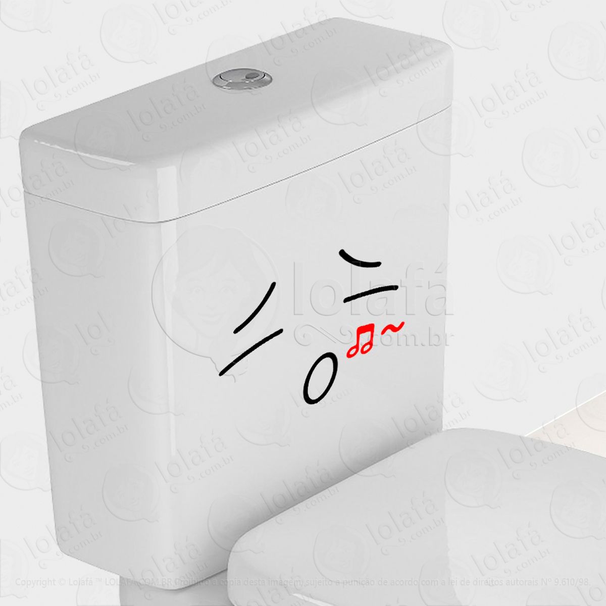 Rosto Adesivo para Vaso Sanitário e Privada Mod:15