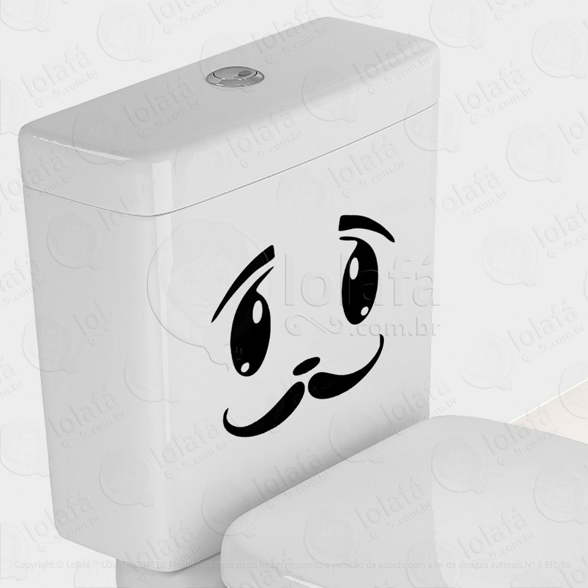 Rosto Adesivo para Vaso Sanitário e Privada Mod:17