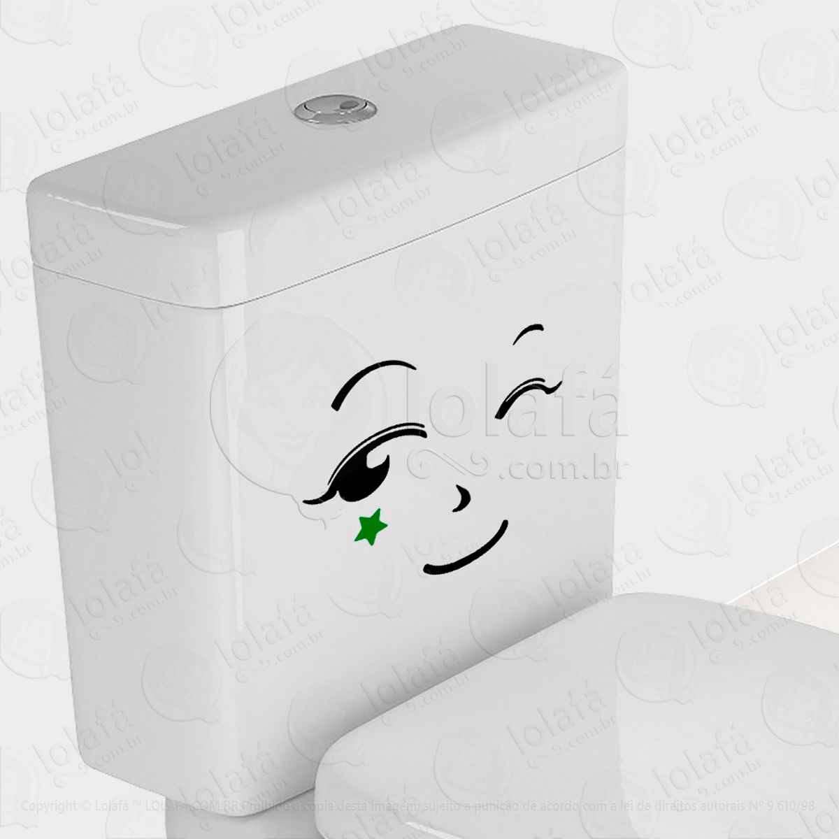 Rosto Adesivo para Vaso Sanitário e Privada Mod:27