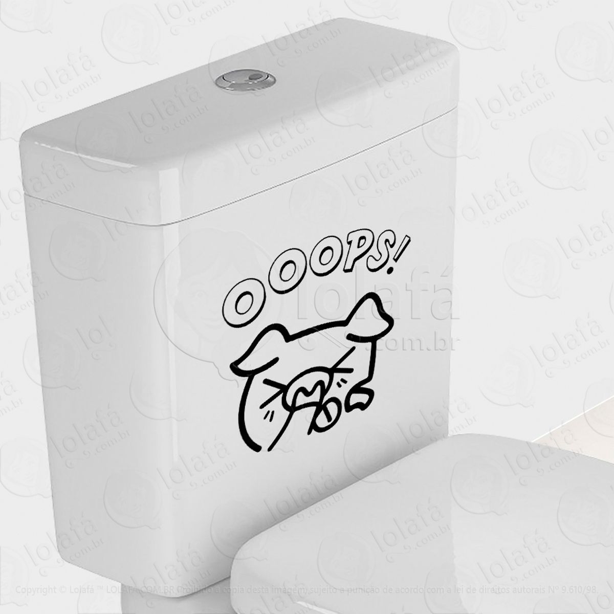 Porquinho Adesivo para Vaso Sanitário e Privada Mod:54