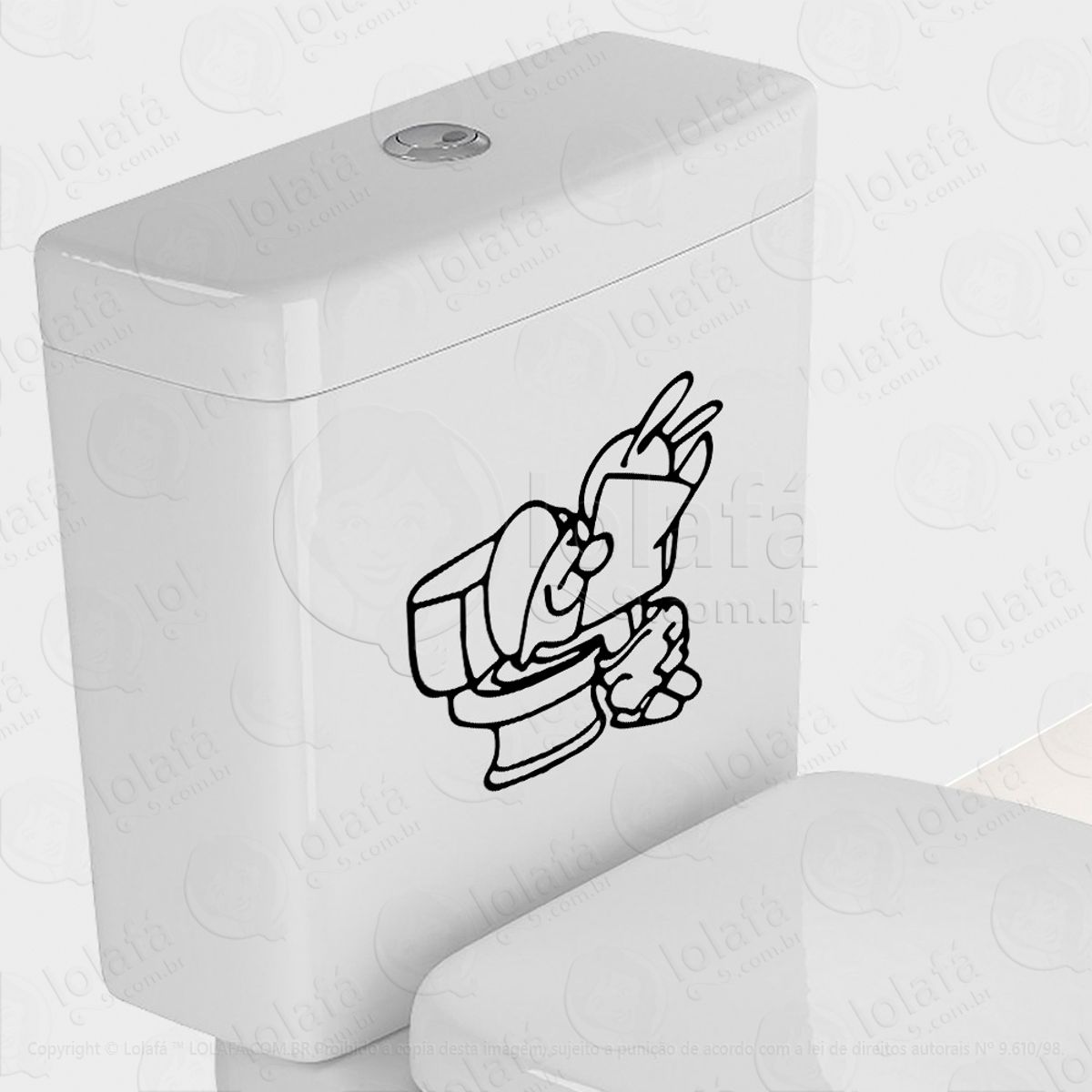 Bichinho Adesivo para Vaso Sanitário e Privada Mod:62