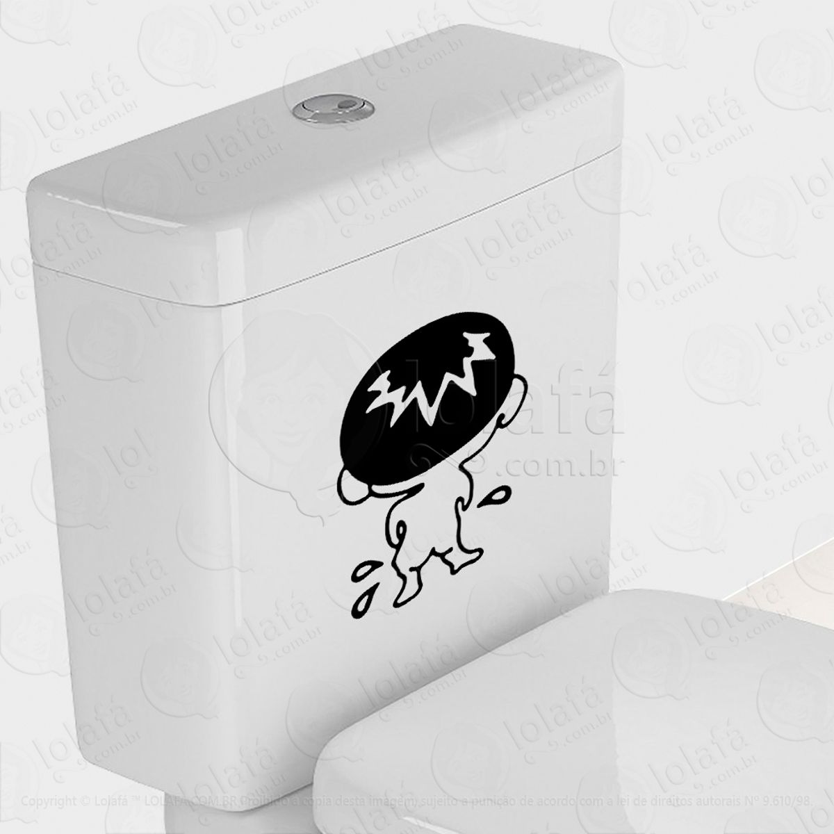 Garotinho Adesivo para Vaso Sanitário e Privada Mod:67