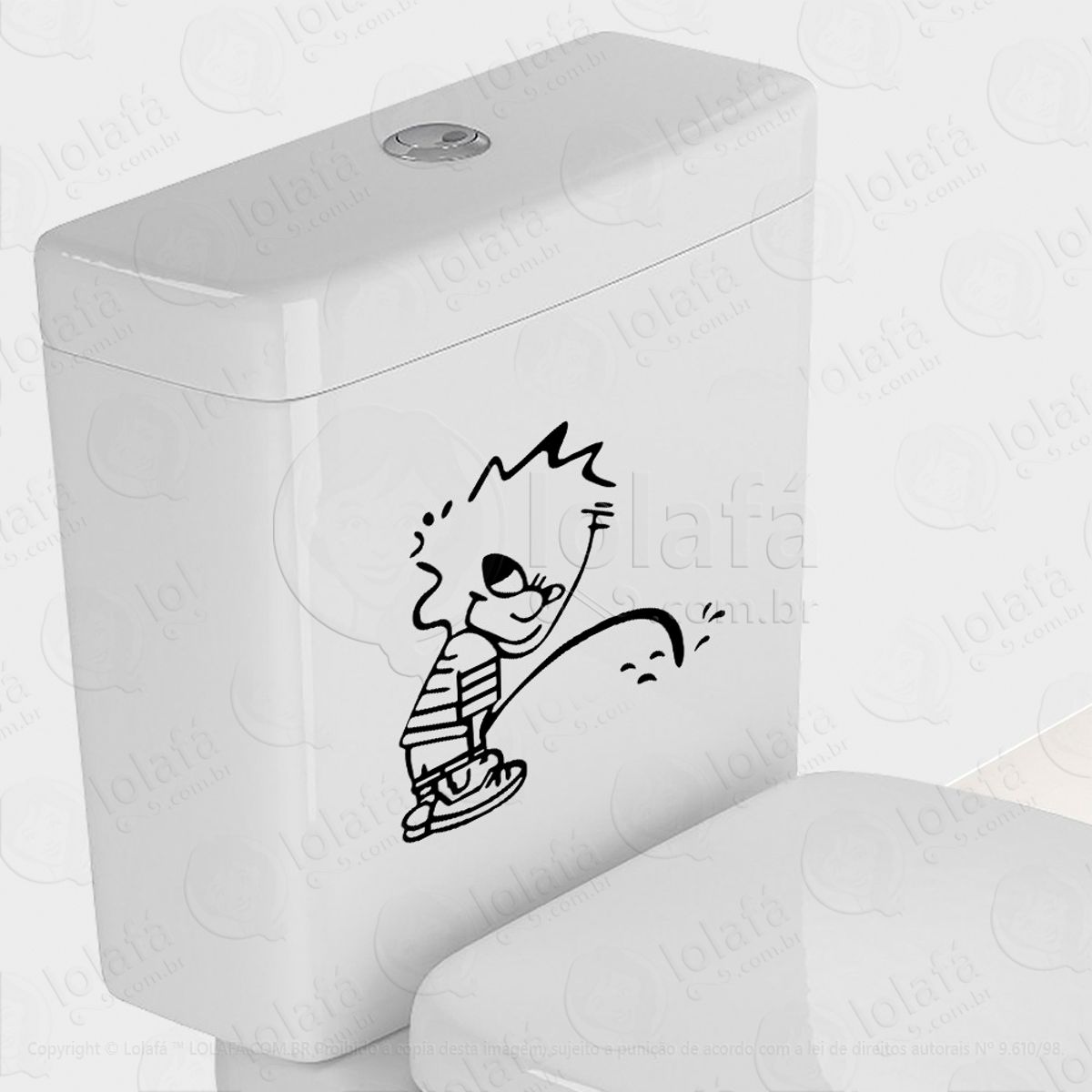 Moleque Adesivo para Vaso Sanitário e Privada Mod:69
