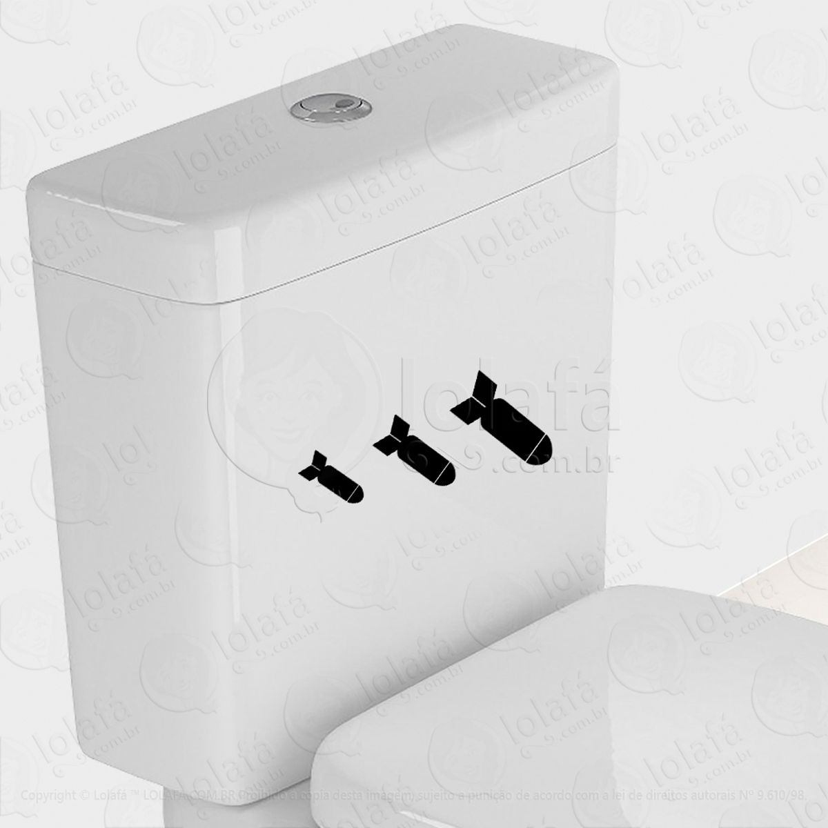 Torpedos Adesivo para Vaso Sanitário e Privada Mod:74