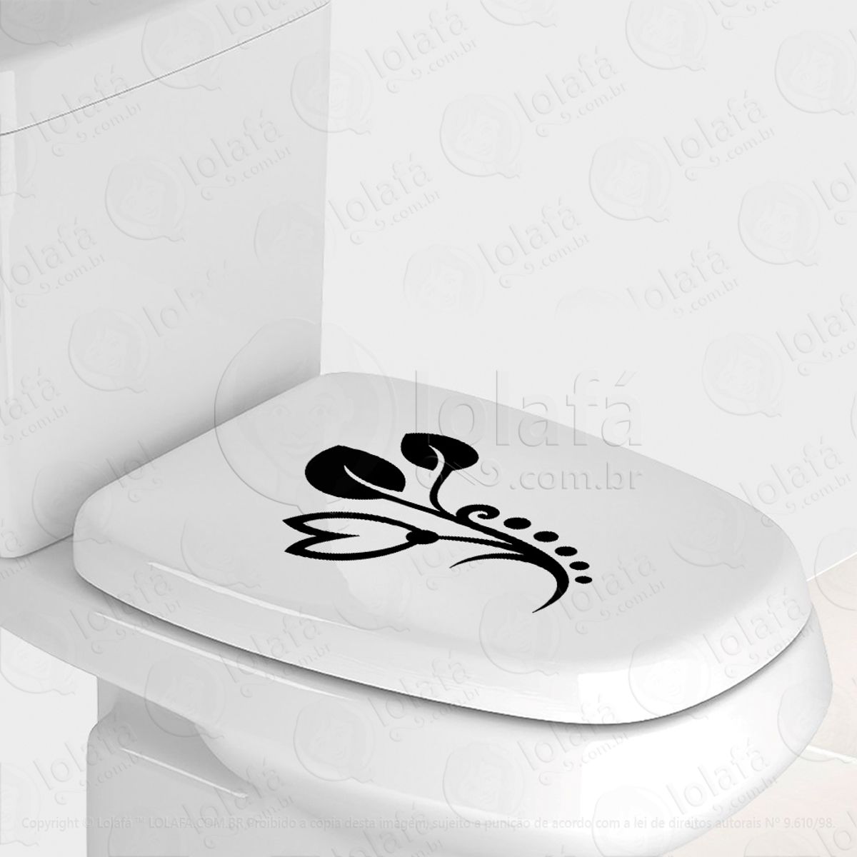 Flor Adesivo para Vaso Sanitário e Privada Mod:75