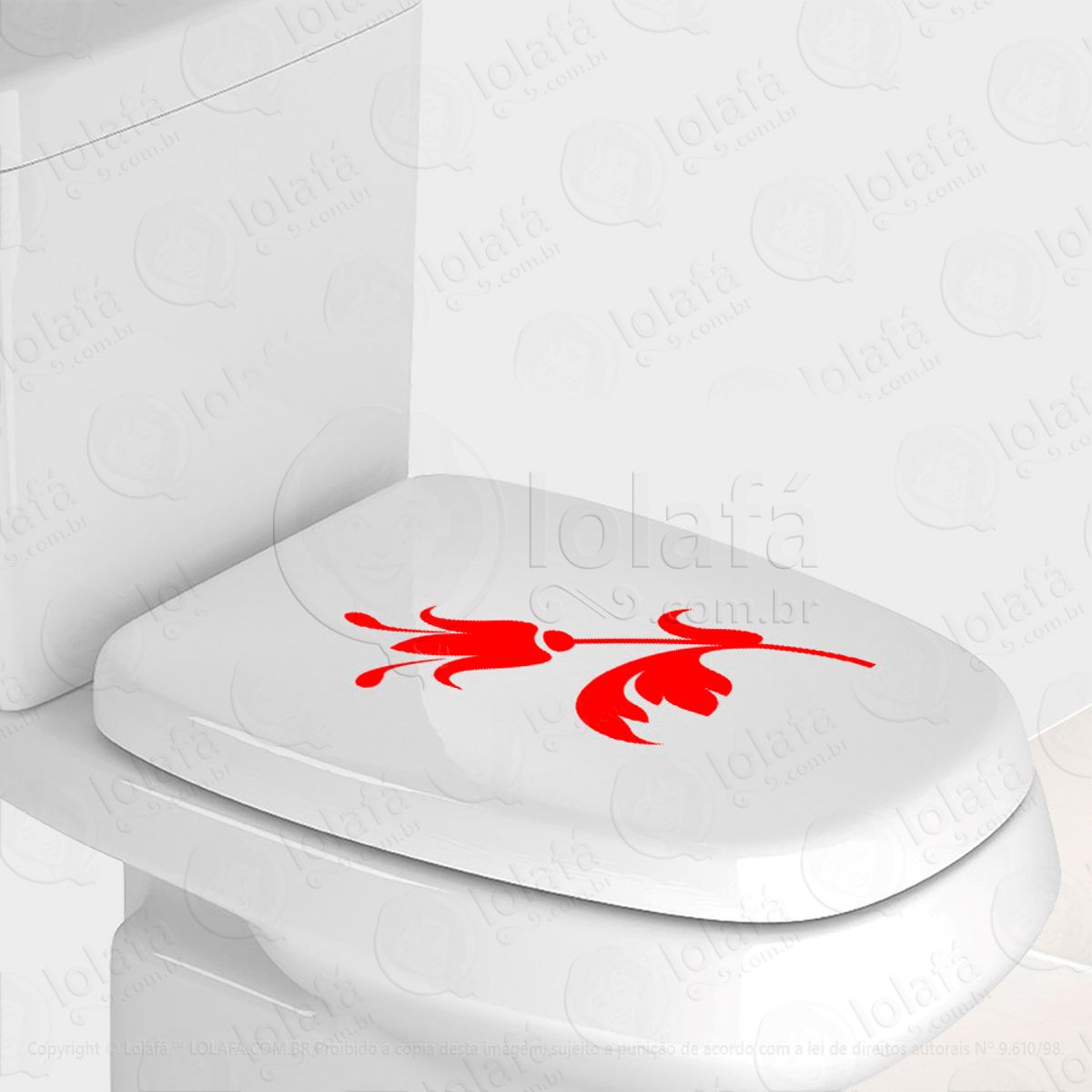 Flor Adesivo para Vaso Sanitário e Privada Mod:76