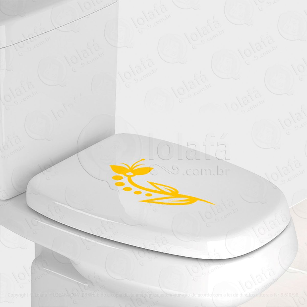 Flor Adesivo para Vaso Sanitário e Privada Mod:79