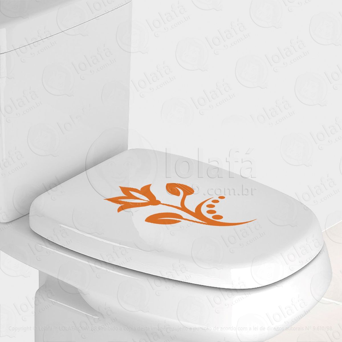 Flor Adesivo para Vaso Sanitário e Privada Mod:81