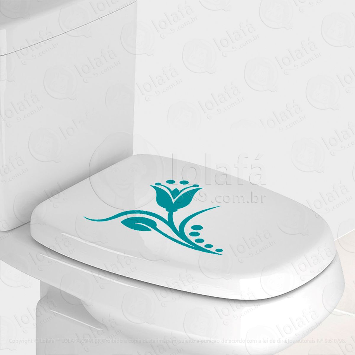 Flor Adesivo para Vaso Sanitário e Privada Mod:82