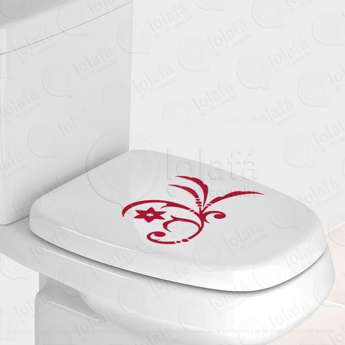 Flor Adesivo para Vaso Sanitário e Privada Mod:85