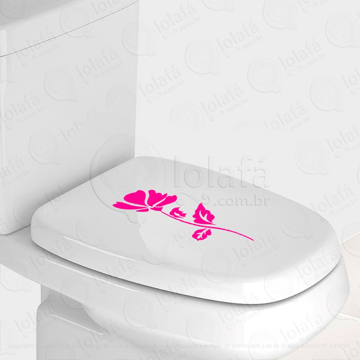 Flor Adesivo para Vaso Sanitário e Privada Mod:87