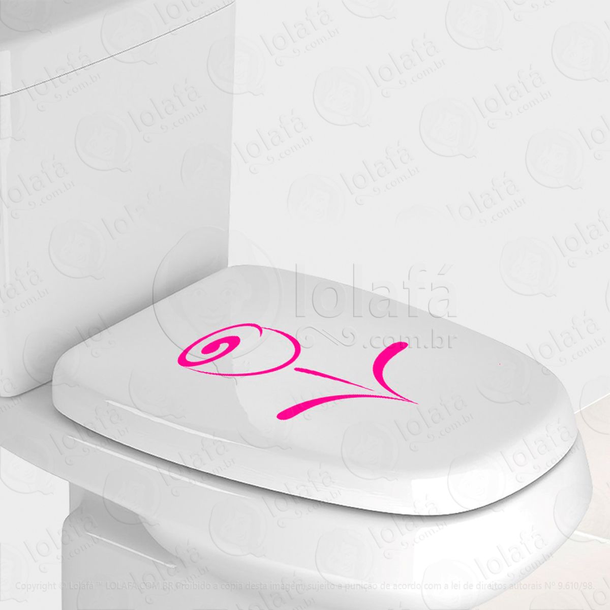 Flor Adesivo para Vaso Sanitário e Privada Mod:92