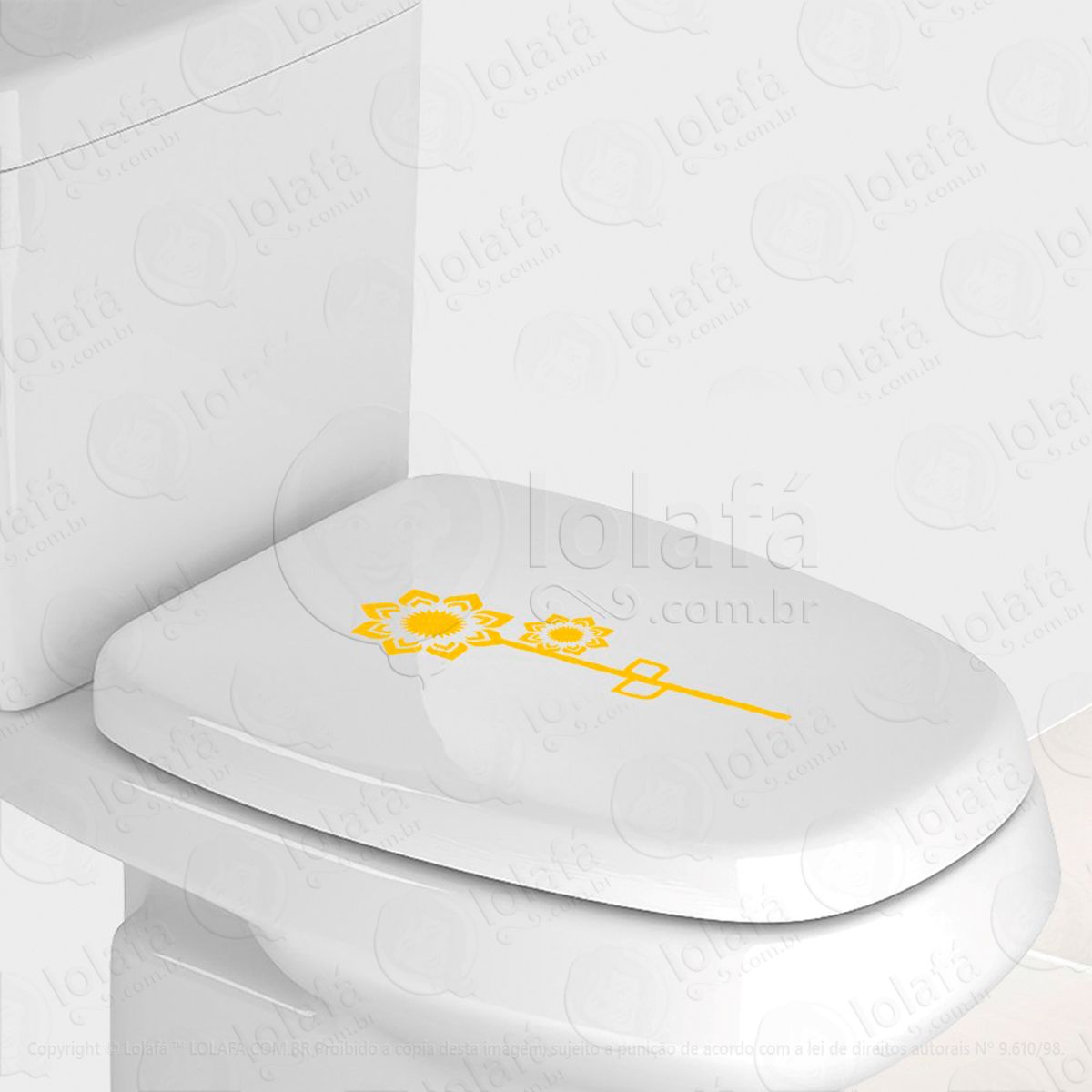Flor Adesivo para Vaso Sanitário e Privada Mod:93