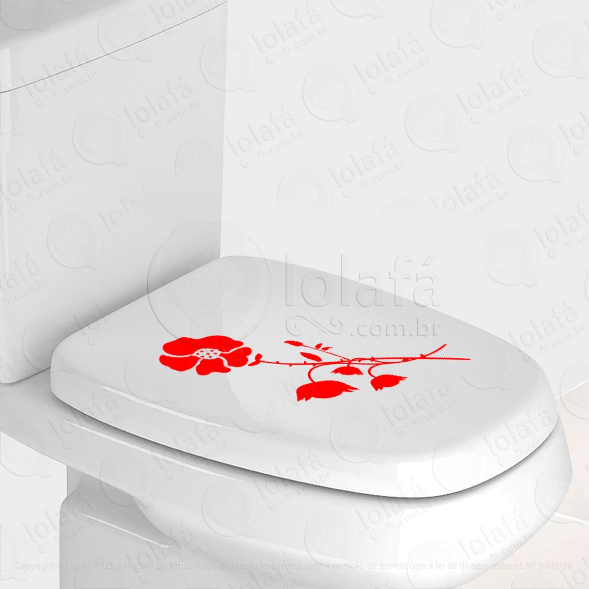 Flor Adesivo para Vaso Sanitário e Privada Mod:96