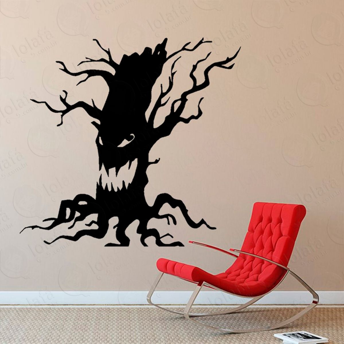 Arvore Fantasma Adesivo de Parede Decorativo para Casa, Sala, Quarto e Vidro Mod:6